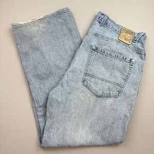 Vintage Phat Farm Jeans Mens 38x33 38x29 Light Wash Baggy Hip Hop Skate Y2K